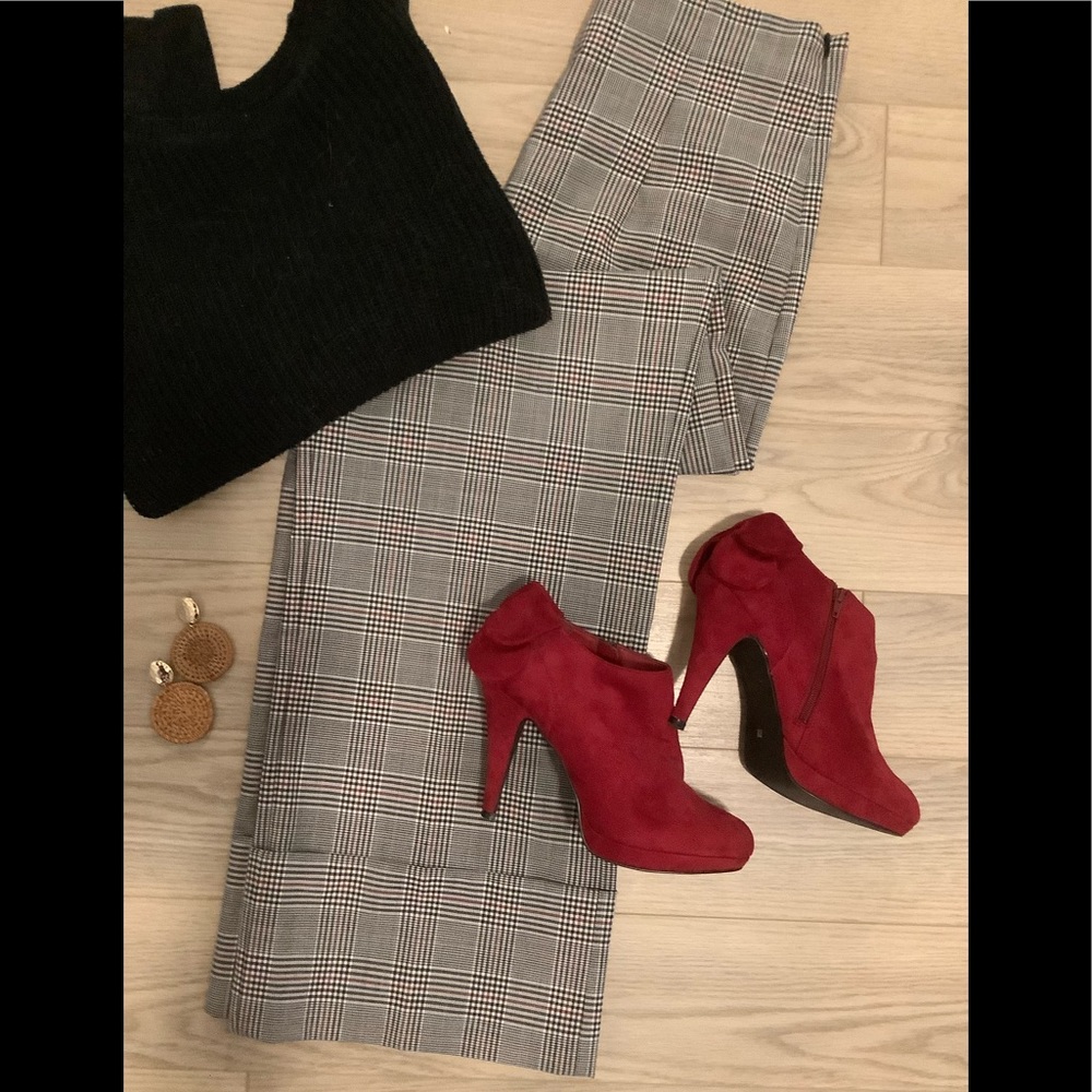 Zara woman wide cuff patterned pants❤️❤️❤️❤️